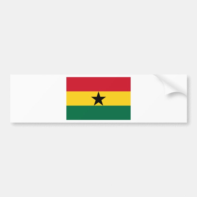 Flag of Ghana Bumper Sticker (Front)