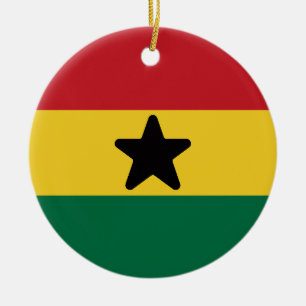 Flag of Ghana Ceramic Ornament