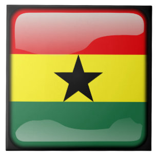 Flag of Ghana Ceramic Tile