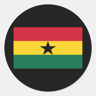 Flag of Ghana Classic Round Sticker