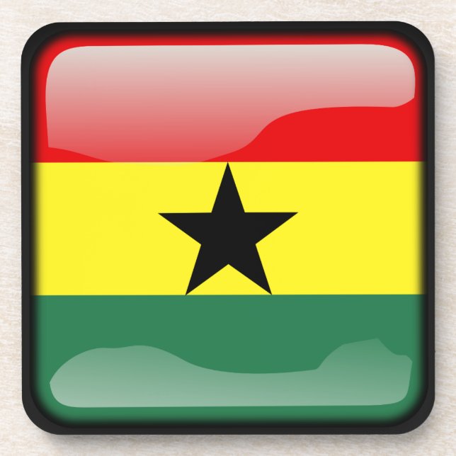Flag of Ghana Coaster (Front)