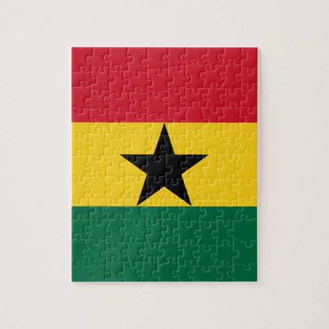 Flag of Ghana Jigsaw Puzzle (Vertical)