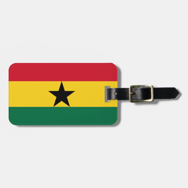 Flag of Ghana Luggage Tag (Front Horizontal)