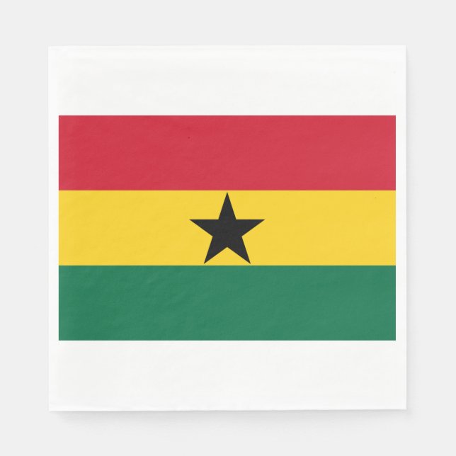 Flag of Ghana Napkin (Front)