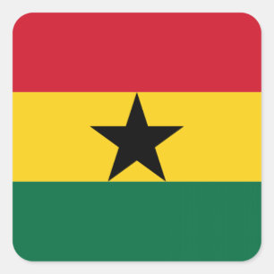 Flag of Ghana Square Sticker