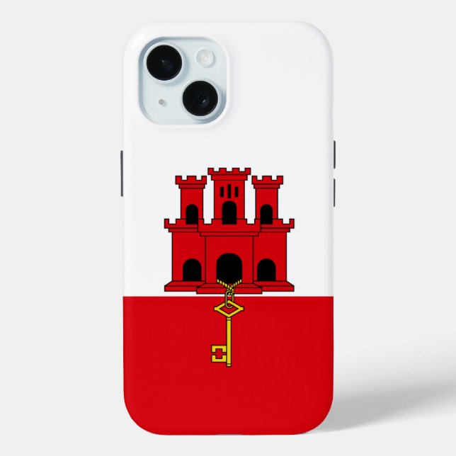 Flag of Gibraltar Case-Mate iPhone Case (Back)