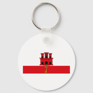 Flag Of Gibraltar Key Ring