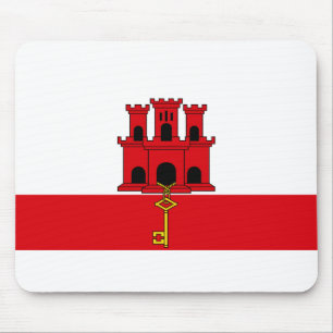 Flag of Gibraltar Mouse Pad