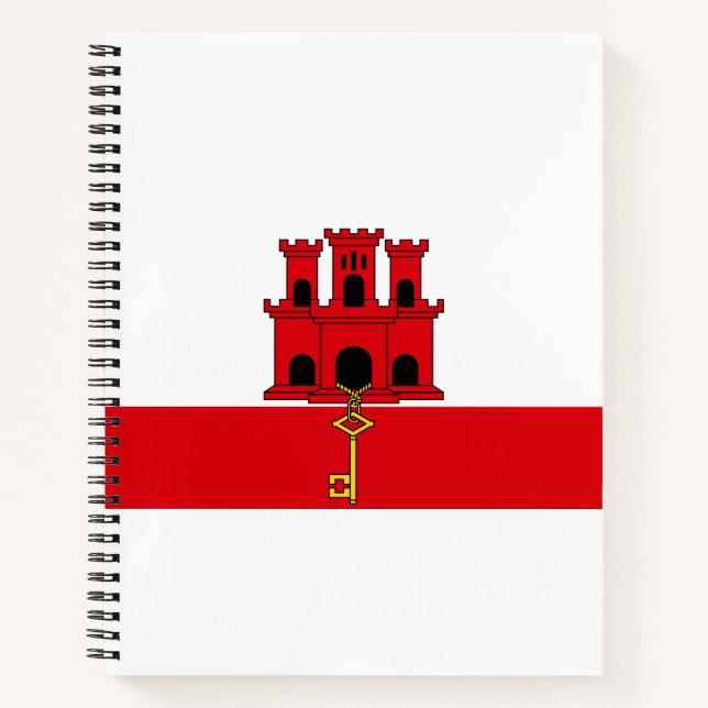 Flag of Gibraltar Notebook (Front)