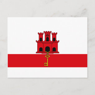 Flag of Gibraltar Postcard