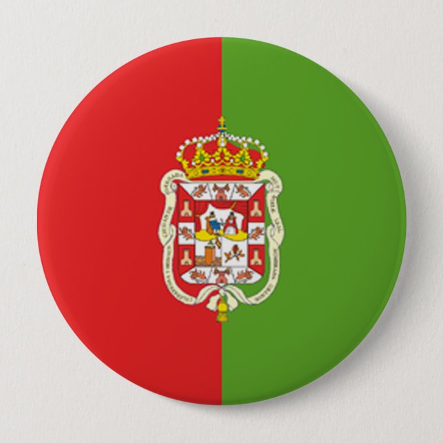 Flag of Granada 10 Cm Round Badge (Front)