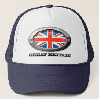 Flag of Great Britain in Steel Frame Trucker Hat