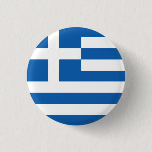 Flag of Greece 3 Cm Round Badge