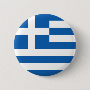 Flag of Greece 6 Cm Round Badge