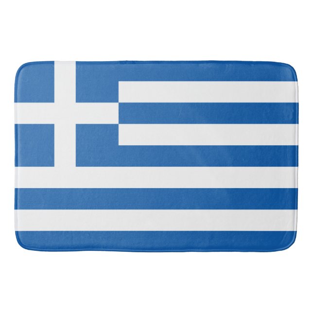 Flag of Greece Bath Mat (Front)