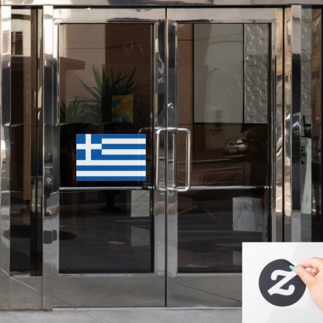 Flag of Greece custom-cut  (Office Door)