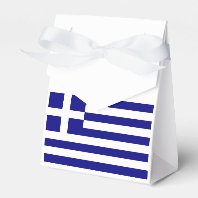 Flag of Greece Favour Box (Front Side)