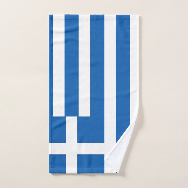 Flag of Greece Greek Flag Hand Towel (Hand Towel)