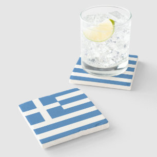 Flag of Greece Greek Flag Stone Coaster