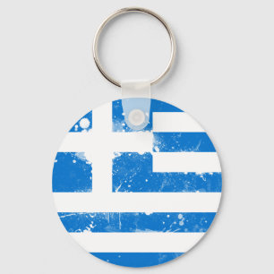Flag of Greece Key Ring