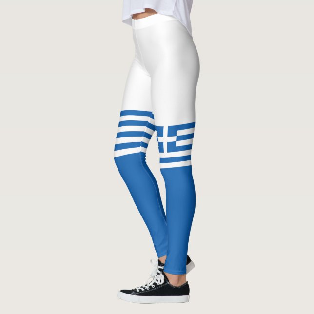 Flag of Greece Leggings (Left)