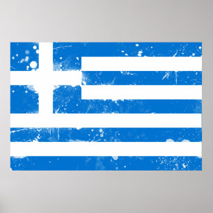 Flag of Greece Poster