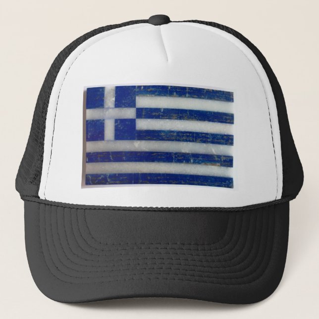 Flag of Greece Trucker Hat (Front)
