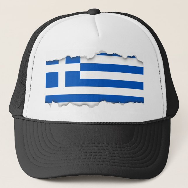 Flag of Greece Trucker Hat (Front)