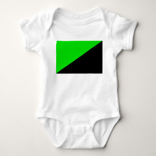 Flag of Green Anarchism Baby Bodysuit