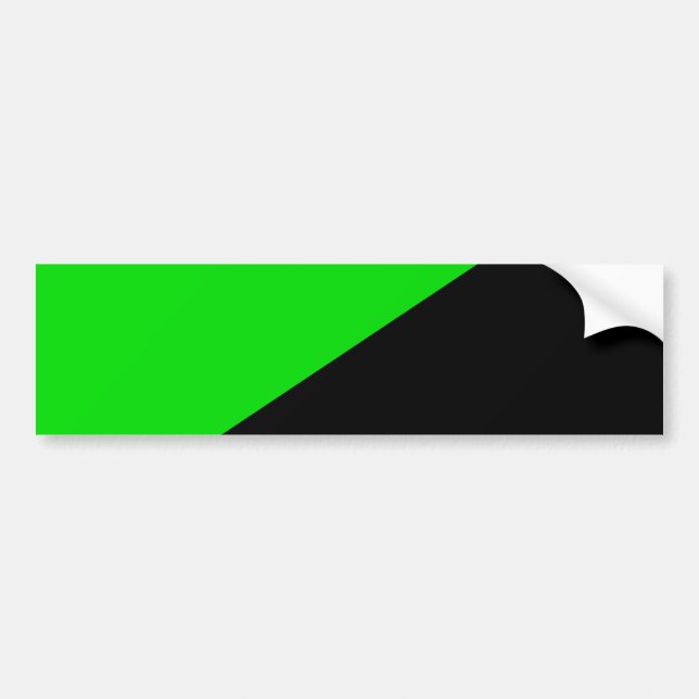 Flag of Green Anarchism Bumper Sticker (Front)