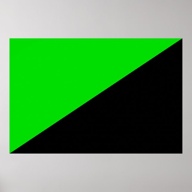 Flag of Green Anarchism Poster (Front)