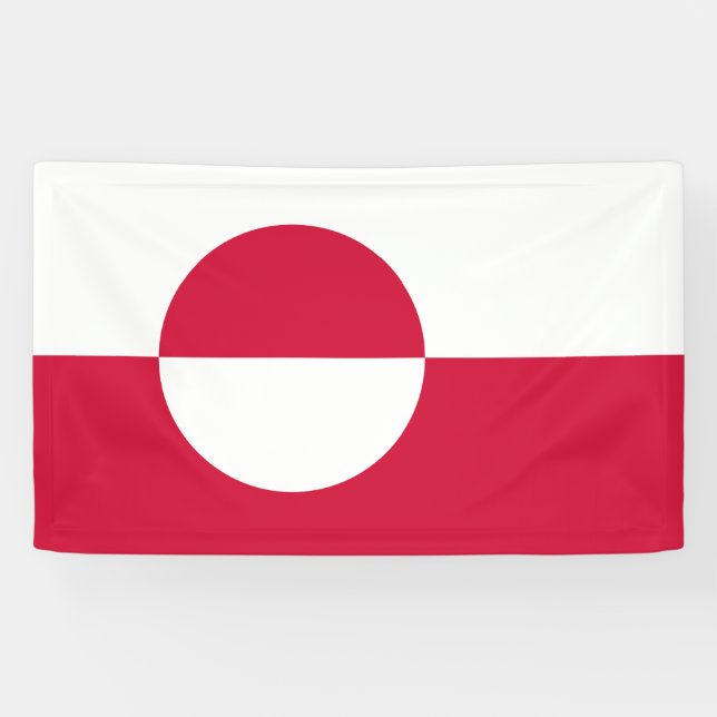 Flag of Greenland Banner (Horizontal)