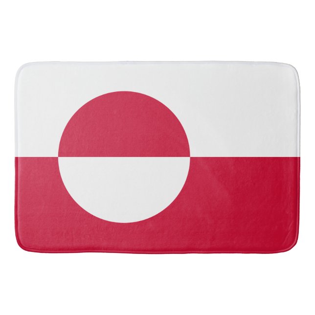 Flag of Greenland Bath Mat (Front)