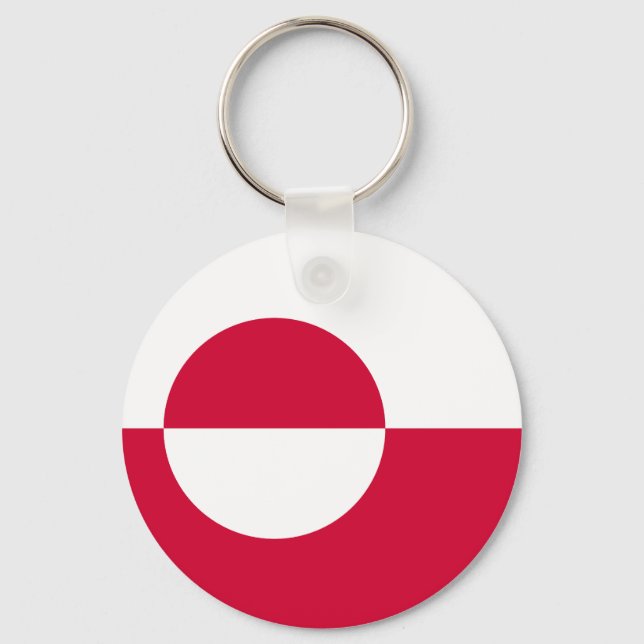 Flag of Greenland Key Ring (Front)