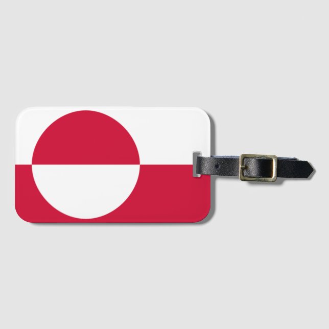 Flag of Greenland Luggage Tag (Front Horizontal)