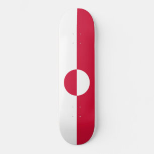Flag of Greenland Skateboard