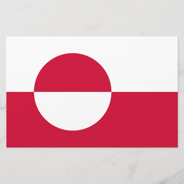 Flag of Greenland Stationery (Front)