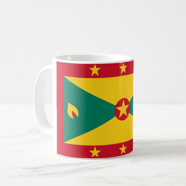 Flag of Grenada Coffee Mug (Front Left)