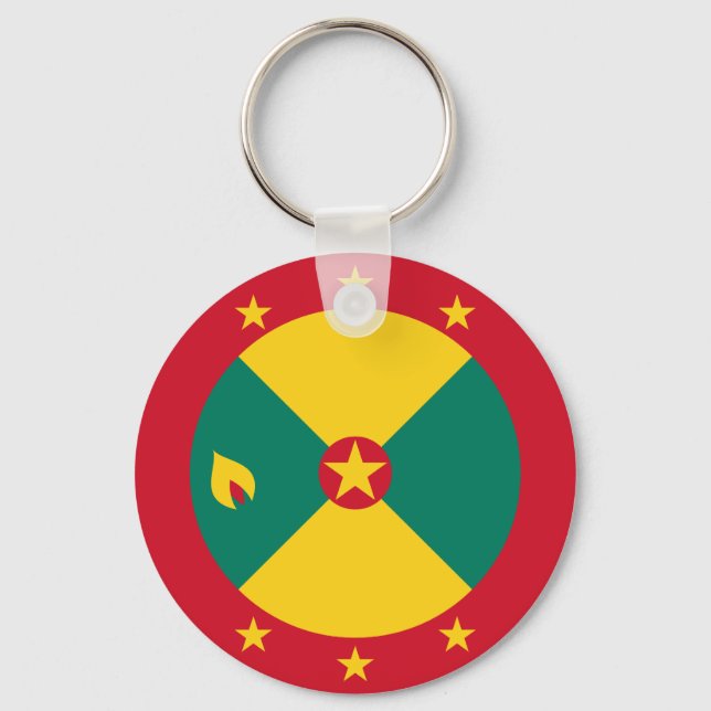Flag of Grenada Key Ring (Front)