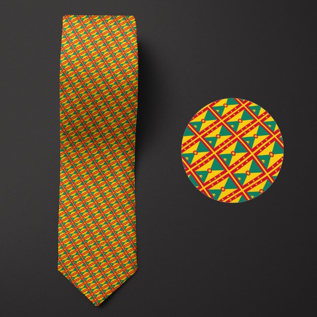 Flag of Grenada Pattern Tie (Creator Uploaded)