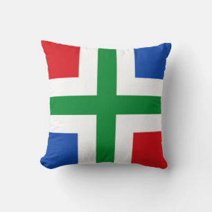 Flag of Groningen (province) Cushion