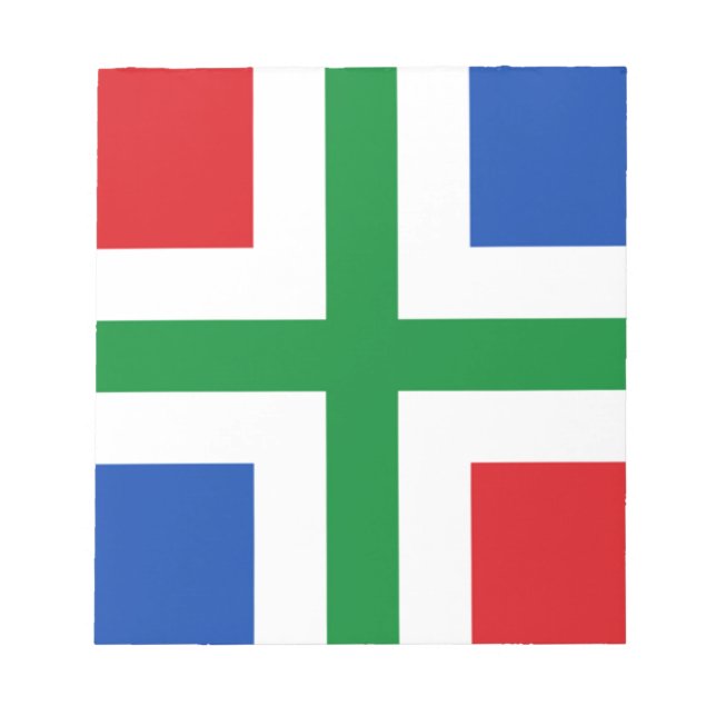 Flag of Groningen (province) Notepad (Front)
