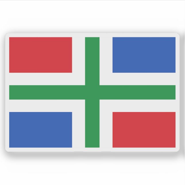 Flag of Groningen (province), the Netherlands (Front)