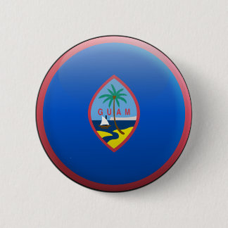Flag of Guam 6 Cm Round Badge