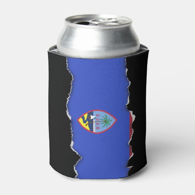 Flag of Guam Can Cooler (Can Front)