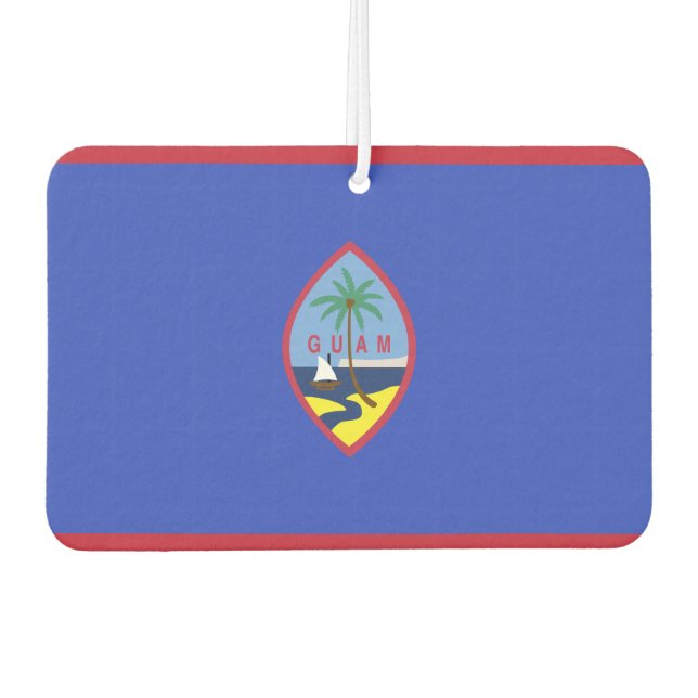 Flag of Guam Car Air Freshener (Front)