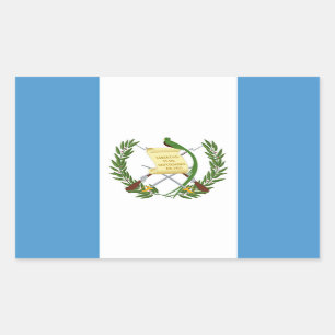 Flag of Guatemala - Central American Rectangular Sticker