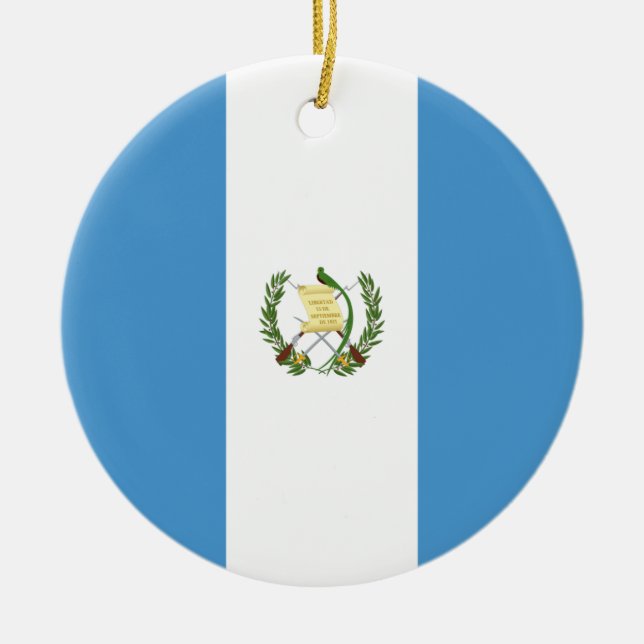 Flag of Guatemala Ceramic Ornament (Front)