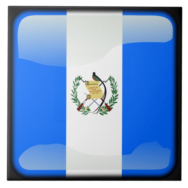 Flag of Guatemala Ceramic Tile (Front)
