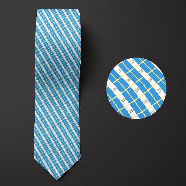 Flag of Guatemala Pattern Tie (Creator Uploaded)